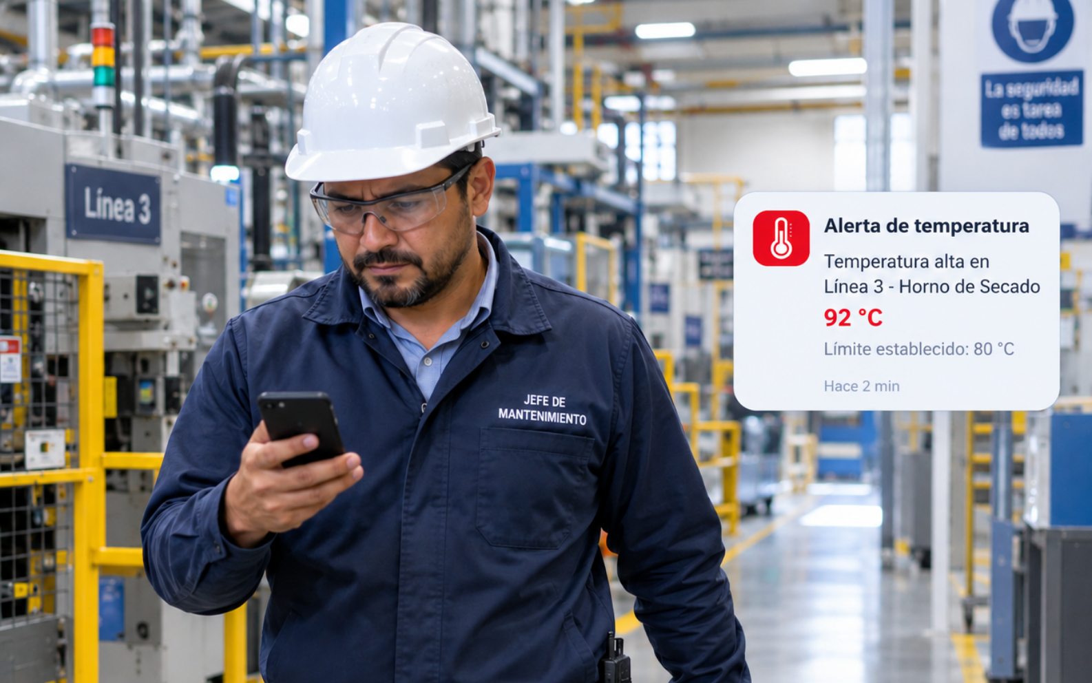 Las alertas IIoT permiten programar intervenciones antes de que ocurra una falla.